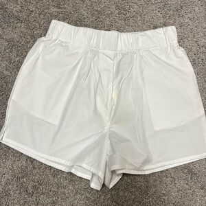 Daily Drills White Poplin Shorts size L